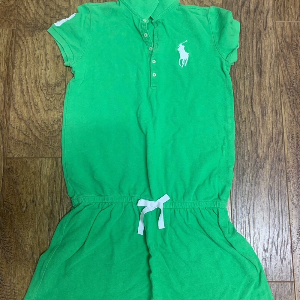 Green Ralph Lauren Girls Dress